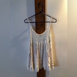 Lulu’s Rhiannon Ivory Lace Babydoll Dress, size small